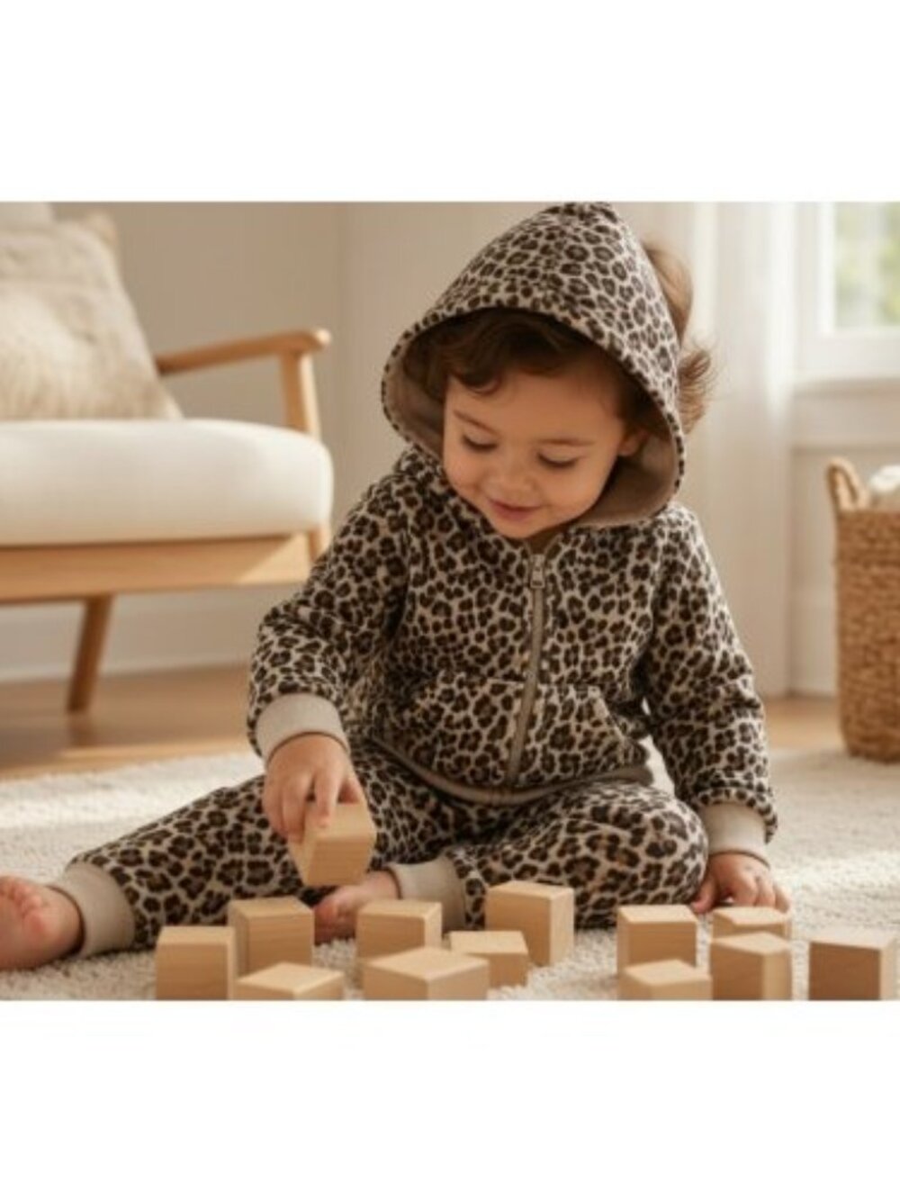 CARTER’S Animal Print Hooded Jogging Set Girls 6 months